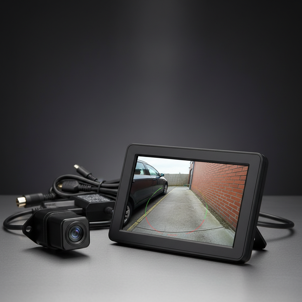 Universal HD Reversing Camera Kit 4.3 inch Monitor Night Vision Waterproof